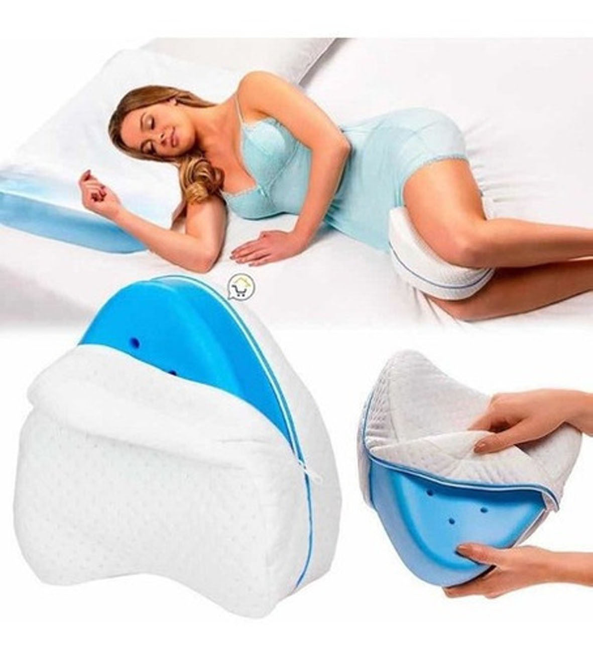 Almohada Ortopédica Piernas Espuma Viscoelástica