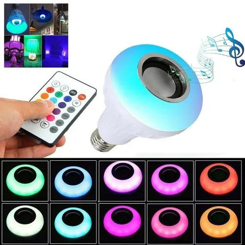 Bombillo Parlante, Bluetooth Multicolor, con musica se vive mas feliz⭐